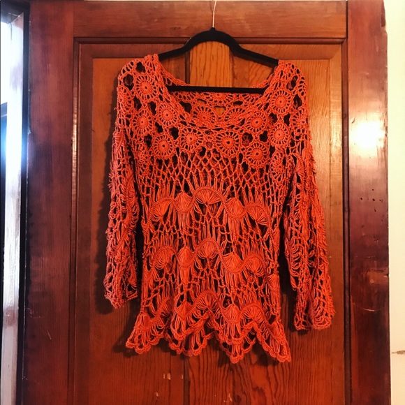 Melon Crocheted Top - Picture 2 of 2